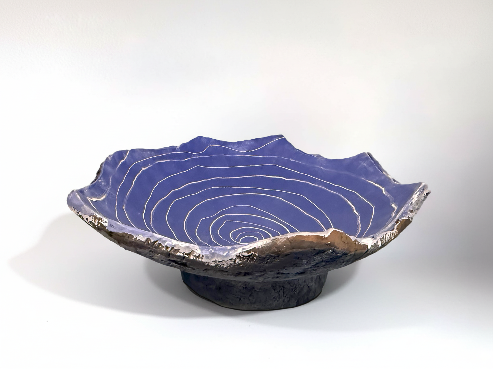 Blue Concentric Bowl II